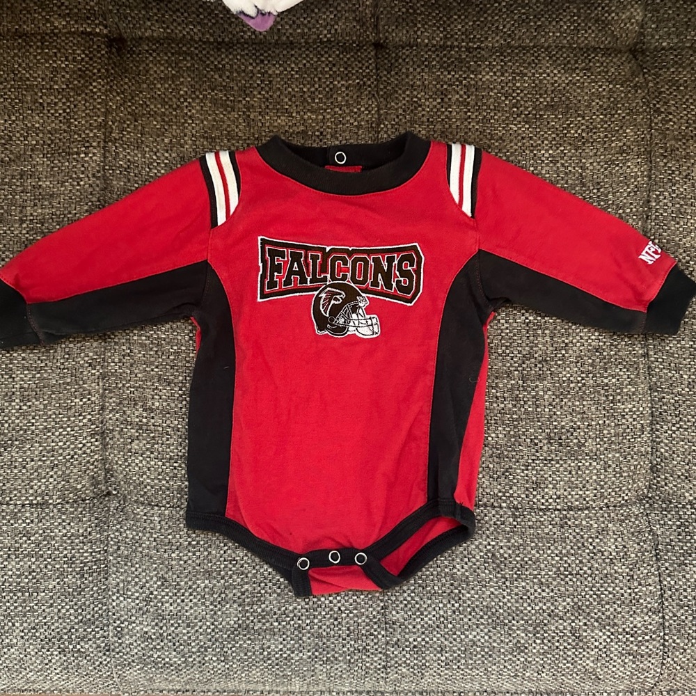 Baby NFL Falcons Vintage Long Sleeve Bodysuit
